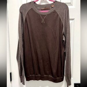 Perry Ellis Crewneck Sweater Neutral Brown Men’s Size Large